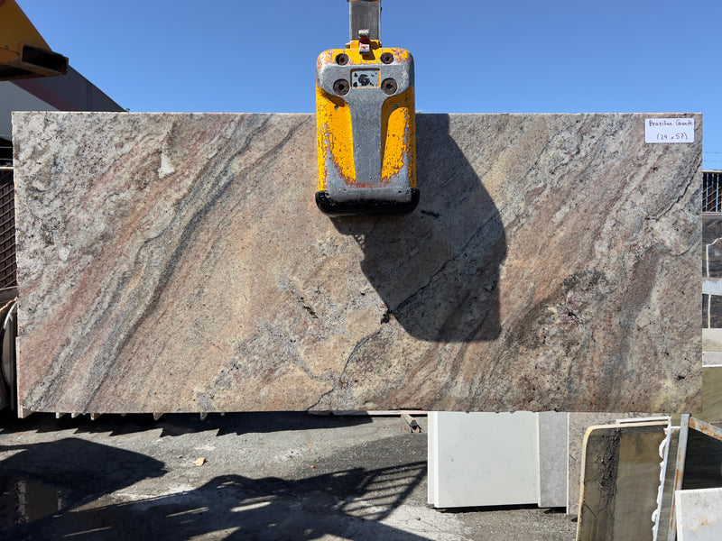 Beige Brazilian Granite (24x57) remnant slab