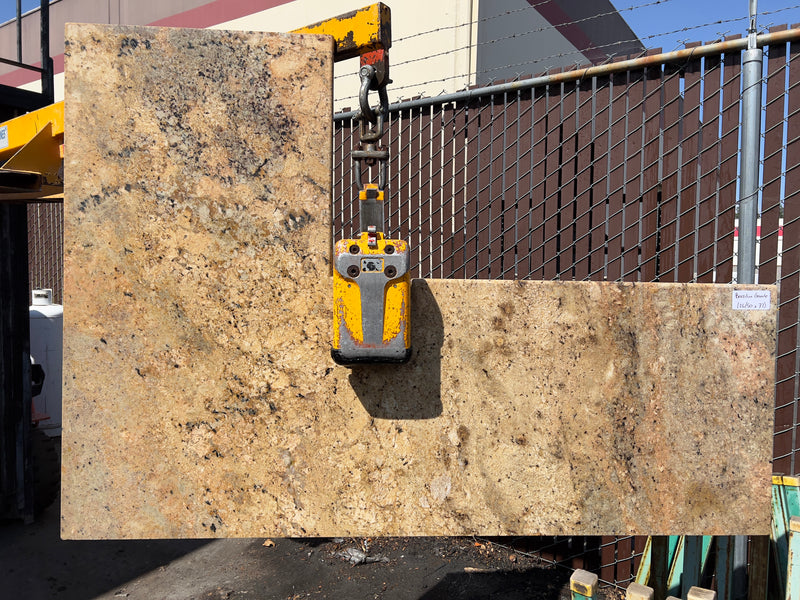 Beige Brazilian granite (50x72) remnant slab