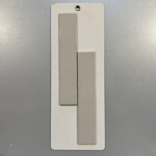Beige handmade look ceramic subway tile - pqel1313