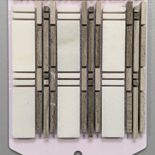 Beige marble abstract mosaic - ckbp31