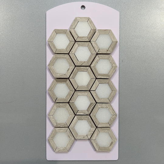 Beige marble hexagon mosaic - ckbg01
