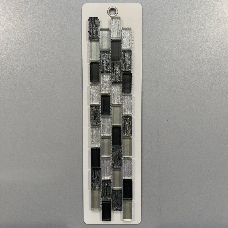 Black Deco Glass Linear Mosaic - pmtr3343