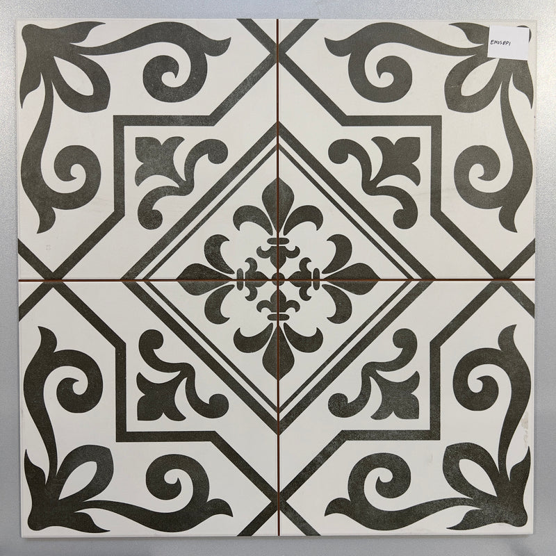 Black & White Square Mosaic Tile - enosepi