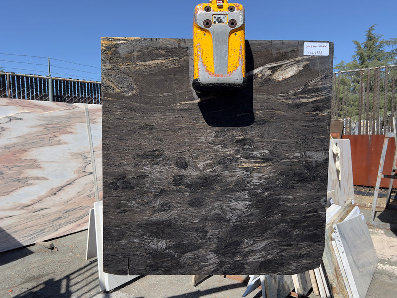 Black brazilian granite (32x33) remnant slab