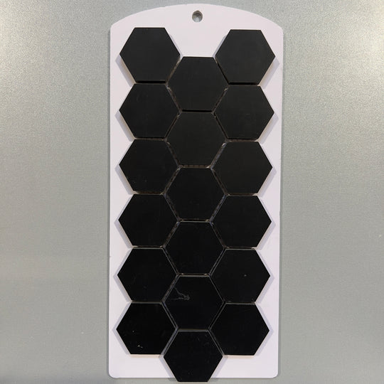 Black marble hexagon mosaic - ctxg15h