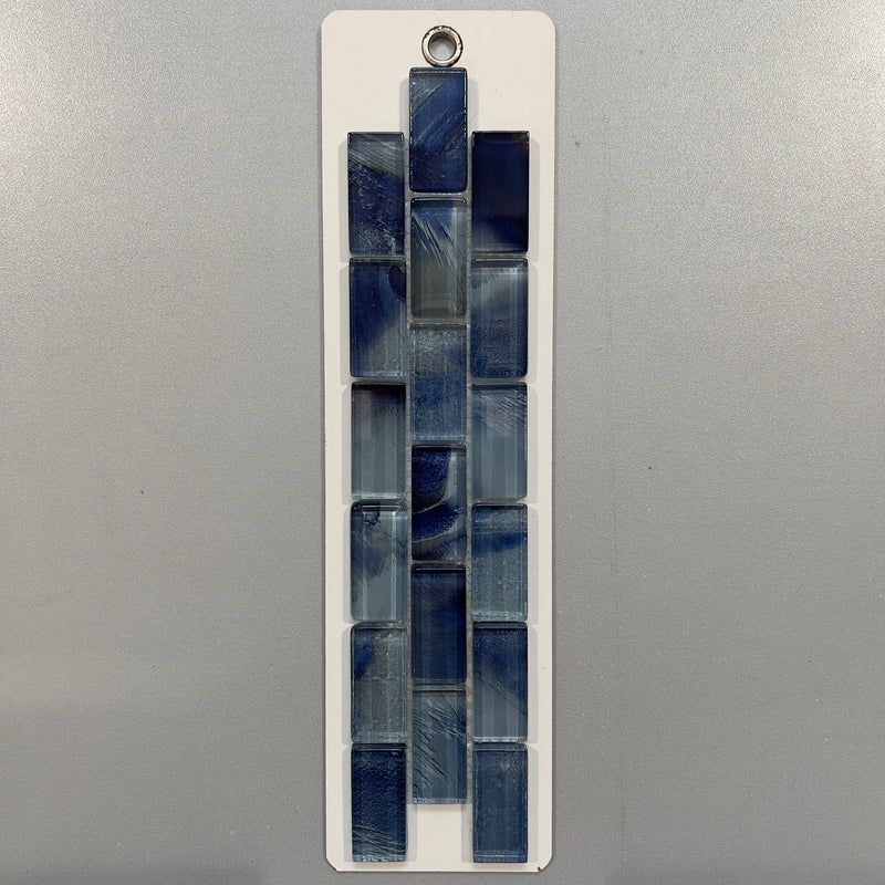 Blue Deco Glass Linear Mosaic/Pool Tile - pnat3603