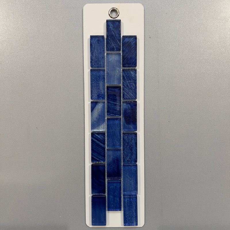 Blue Deco Glass Linear Mosaic/Pool Tile - pnat3604