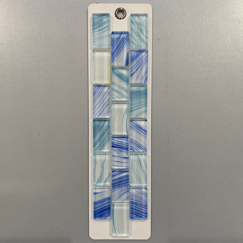Blue Glass Linear Mosaic/Pool Tile - pges5102