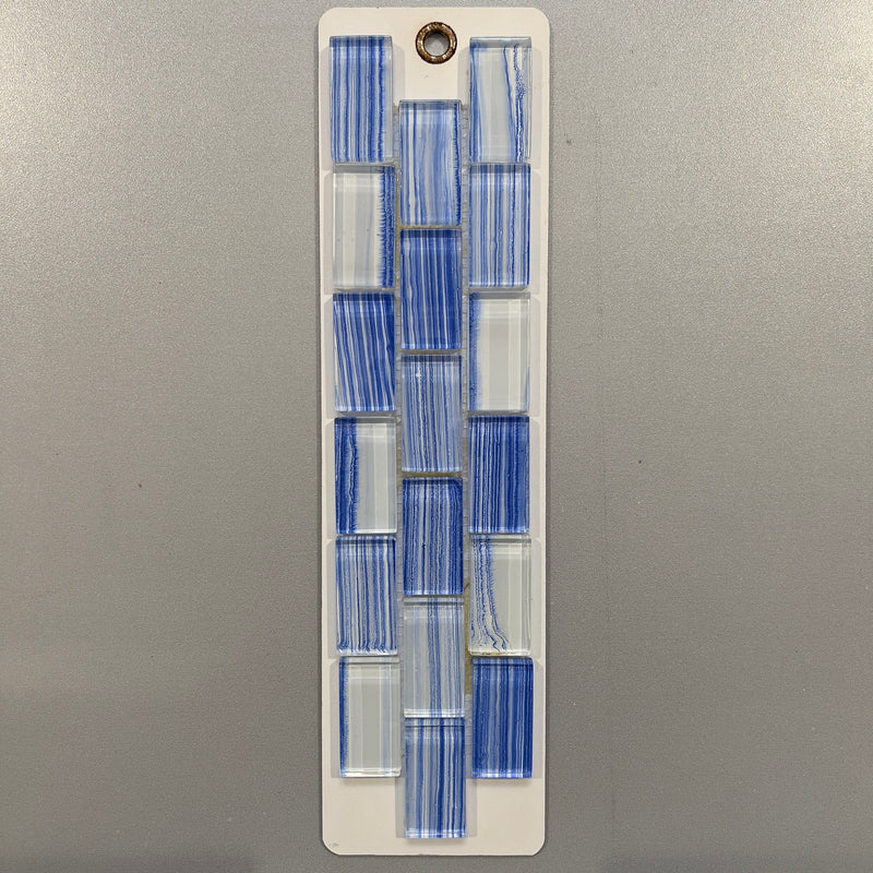 Blue Glass Linear Mosaic/Pool Tile - pges5103
