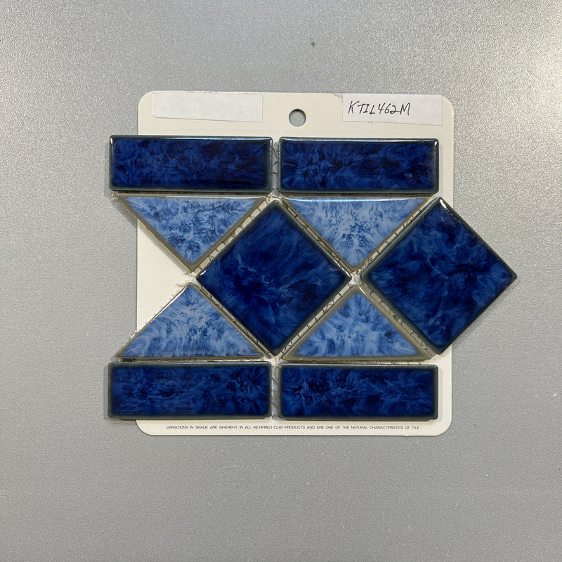 Blue Diamond Mosaic Pool Tile KTIL462