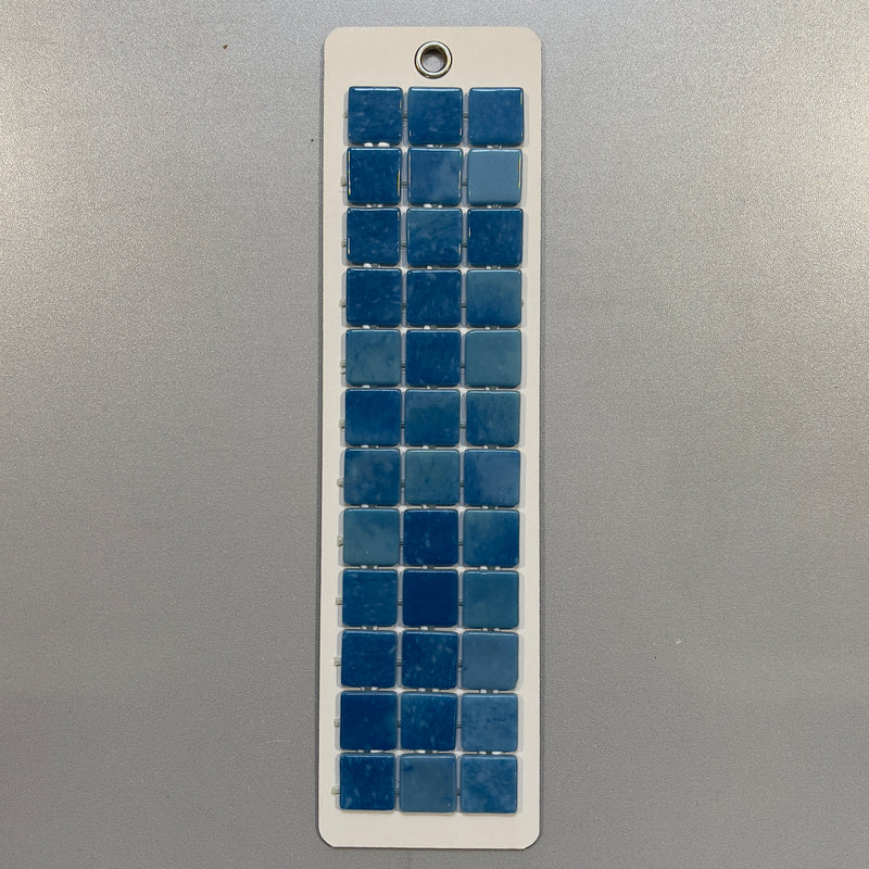 Blue glass square mosaic/pool tile - pdls1105