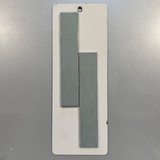Blue handmade look ceramic subway tile - pqel1317