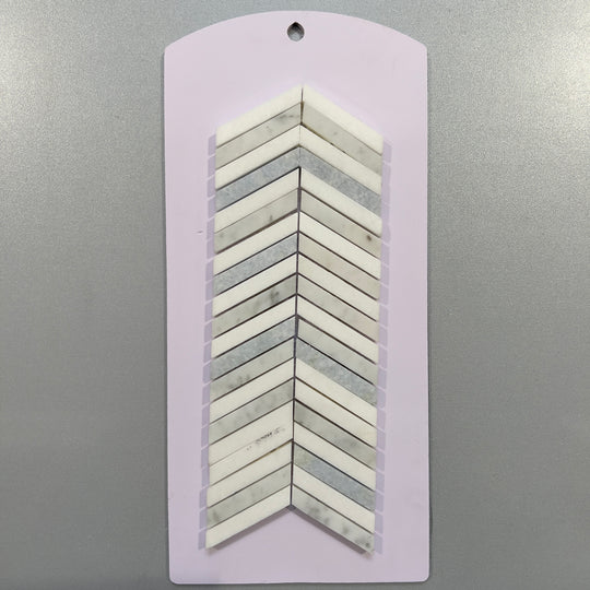 Blue marble chevron mosaic - cmkncv10
