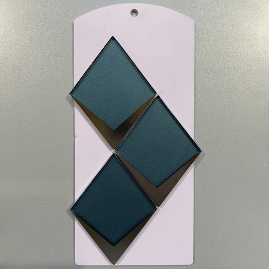 Blue mirrored look glass diamond mosaic - cstr03