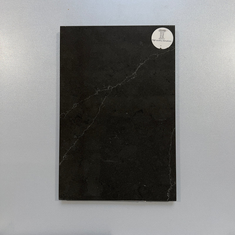 Broadway Black Polished Quartz Slab