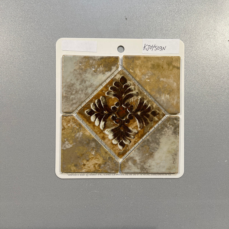 Brown Diamond Mosaic Pool Tile KJOY503
