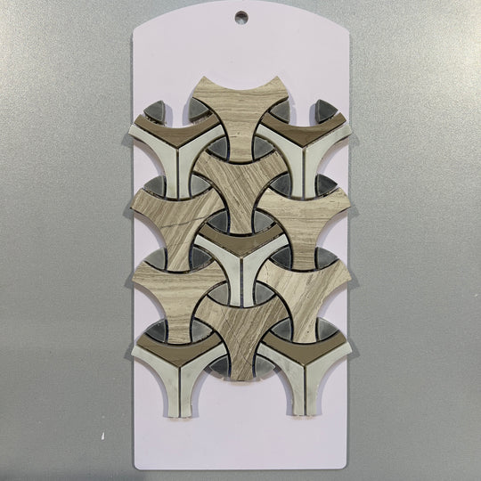 Brown limestone abstract mosaic - csvir03