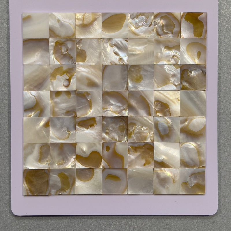 Brown shell square mosaic - csma012