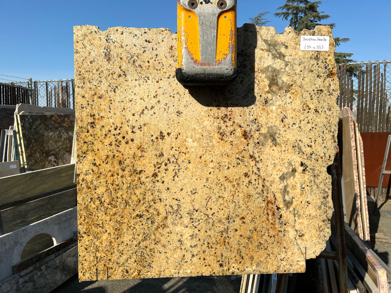Cream Brazilian Granite (33x35) Remnant Slab