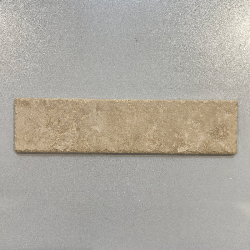Cream (3x12) brick look porcelain subway tile - opiebia