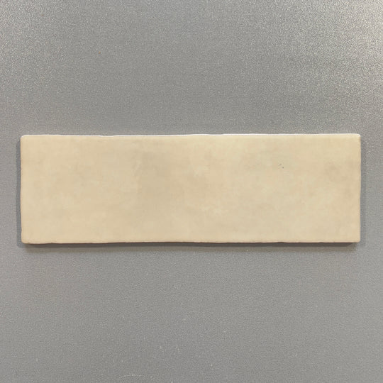 Cream (3x8) handmade look porcelain subway tile - bclocre