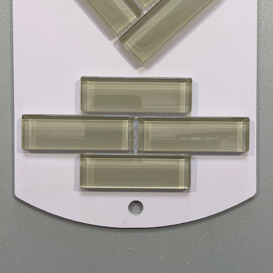 Cream glass linear mosaic - cbr085