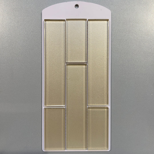 Gold glass rectangle mosaic - cc02