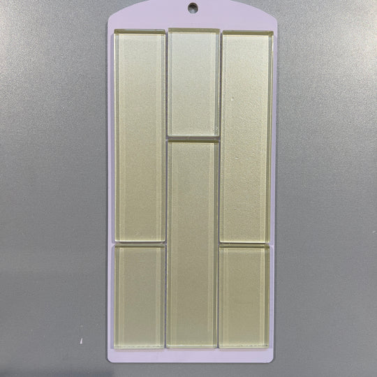 Gold glass rectangle mosaic - cc05