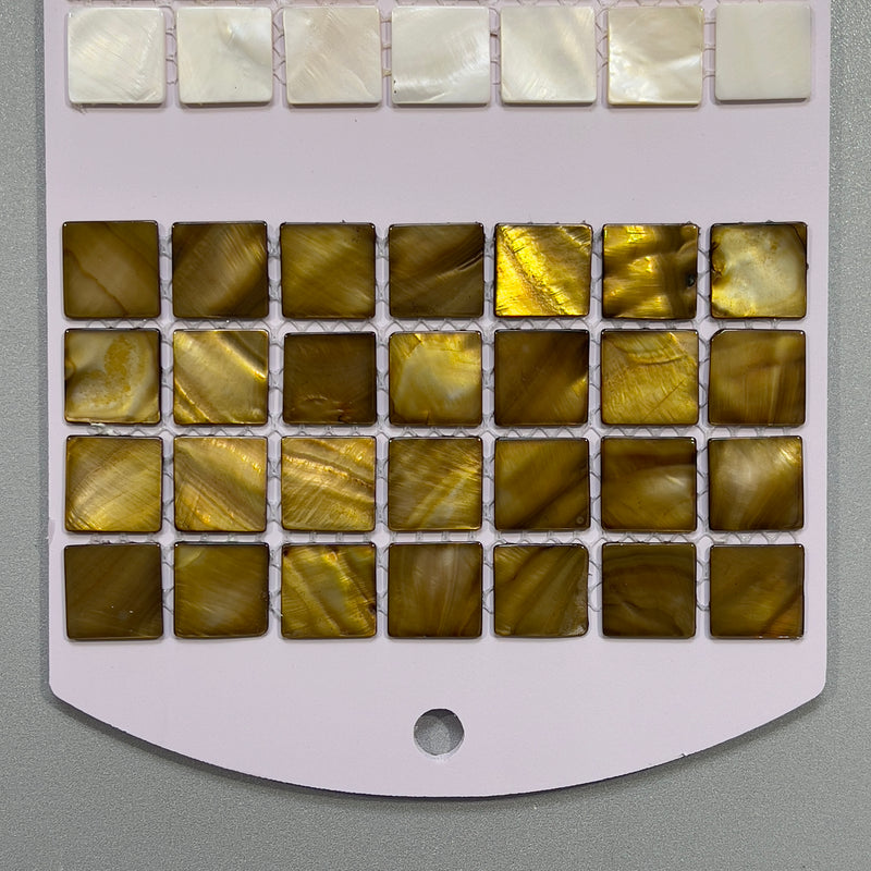 Gold shell square mosaic - csma001