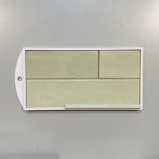 Green (3x12) handmade look ceramic subway tile - yvilricmisgre