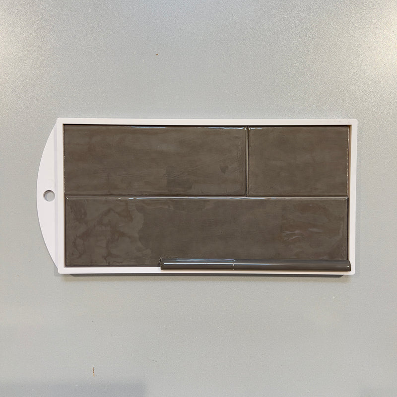 Grey (3x12) handmade look ceramic subway tile - yvilricdargre