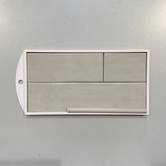 Grey (3x12) handmade look ceramic subway tile - yvilricnatgre