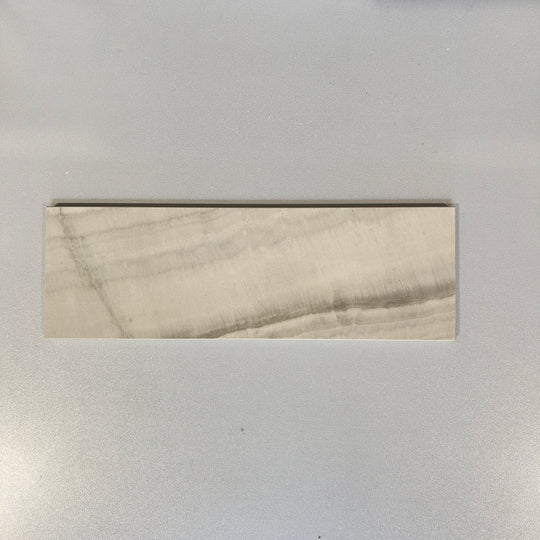 Grey (4x12) marble look porcelain subway tile - oonysil-p