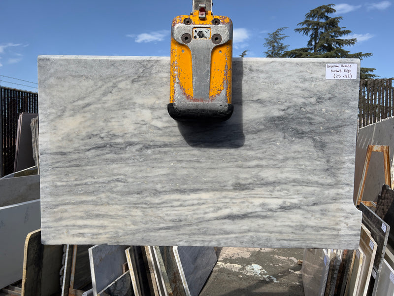 Grey Brazilian Granite (25x42) Finished Edge Remnant Slab