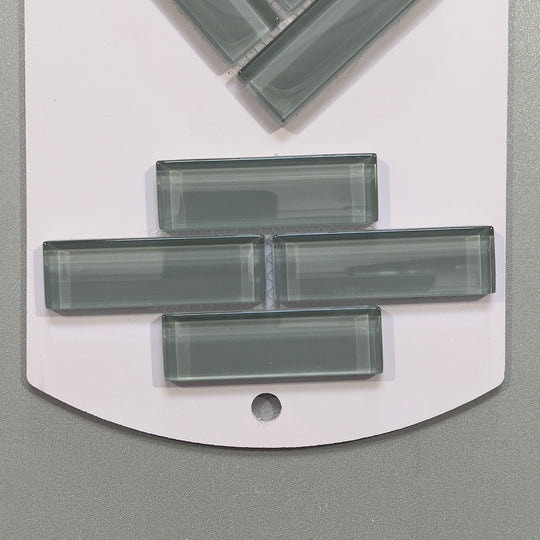 Grey glass linear mosaic - cpn092