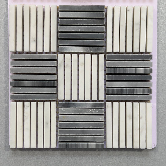 Grey marble abstract mosaic - csel02