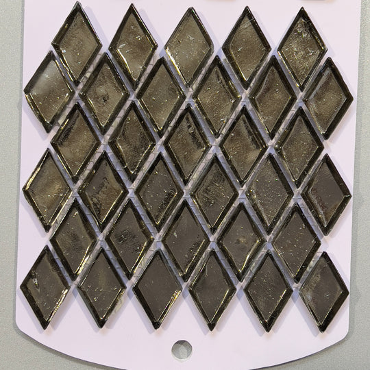 Grey mirrored look glass diamond mosaic - cadi02