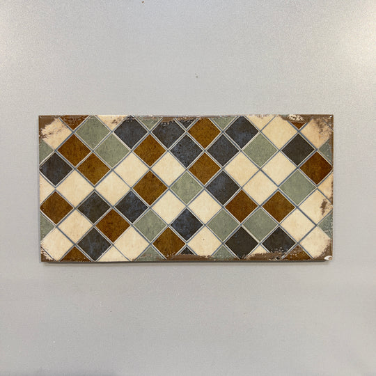 Mixed Cream (6x12) handmade deco look porcelain subway tile - diridec12