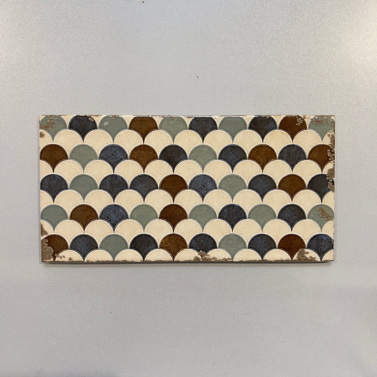 Mixed Cream (6x12) handmade deco look porcelain subway tile - diridecoj