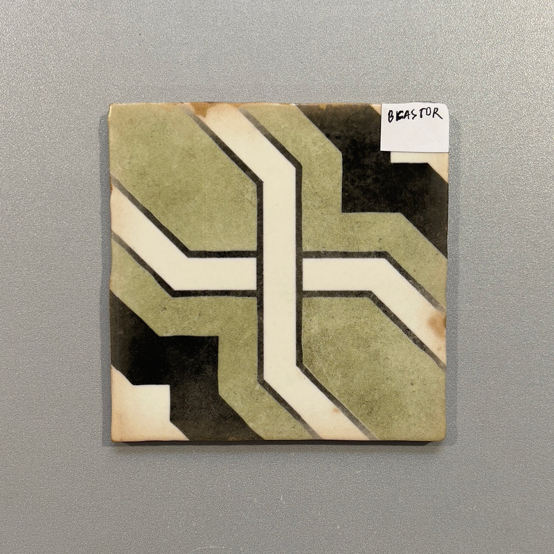 Mixed Green Square Mosaic Tile - bcastor