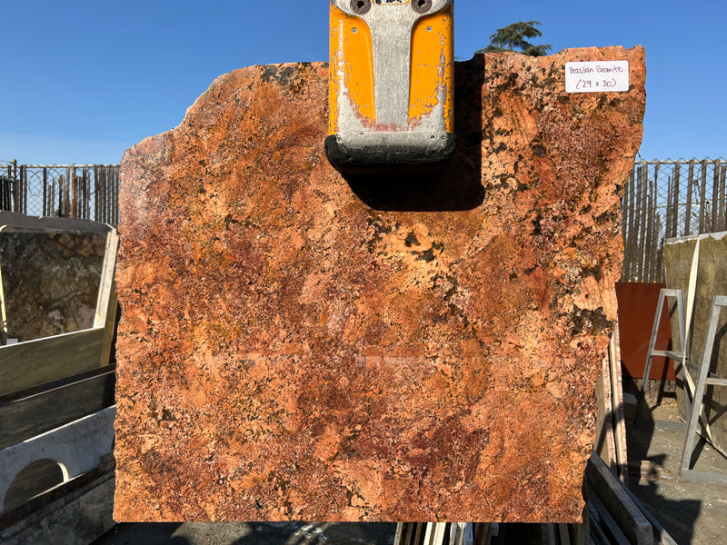 Red Brazilian Granite (29x30) Remnant Slab