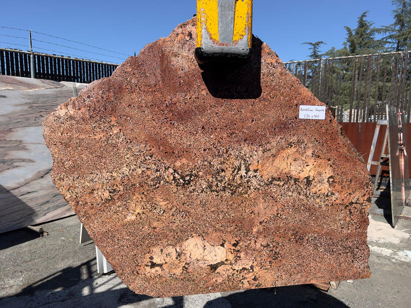 Red Brazilian Granite (36x40) Remnant Slab