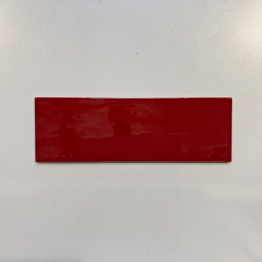 Red (4x12) ceramic subway tile - svicpur