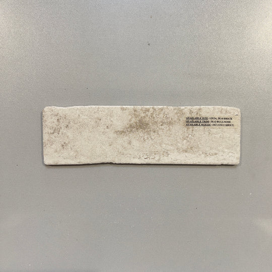 White (3x10) brick look porcelain subway tile - ofrequacha