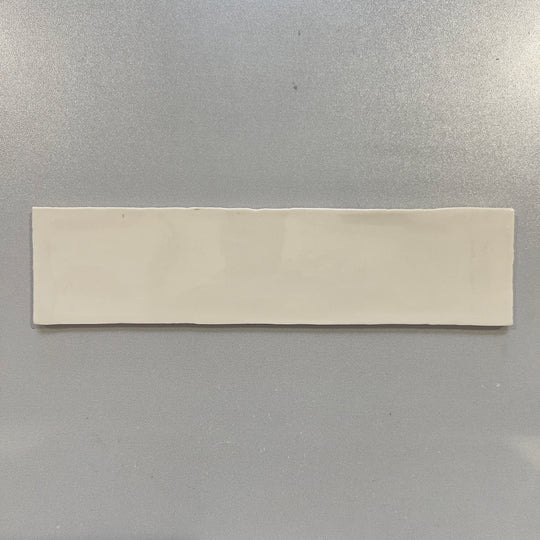 White (3x12) handmade look porcelain subway tile - hvinnat