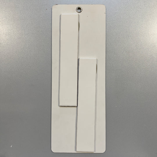 White handmade look ceramic subway tile - pqel1312