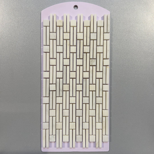 White marble abstract mosaic - ckbp22