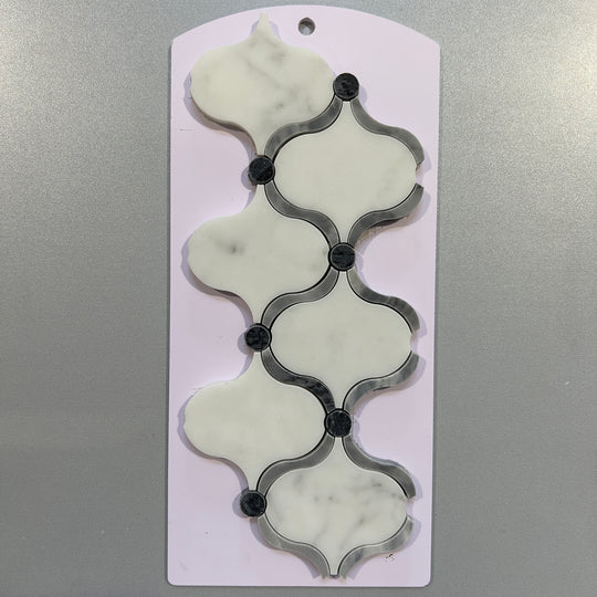 White marble arabesque mosaic - ctrl8