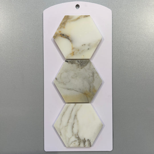 White marble hexagon mosaic - ctscg46h