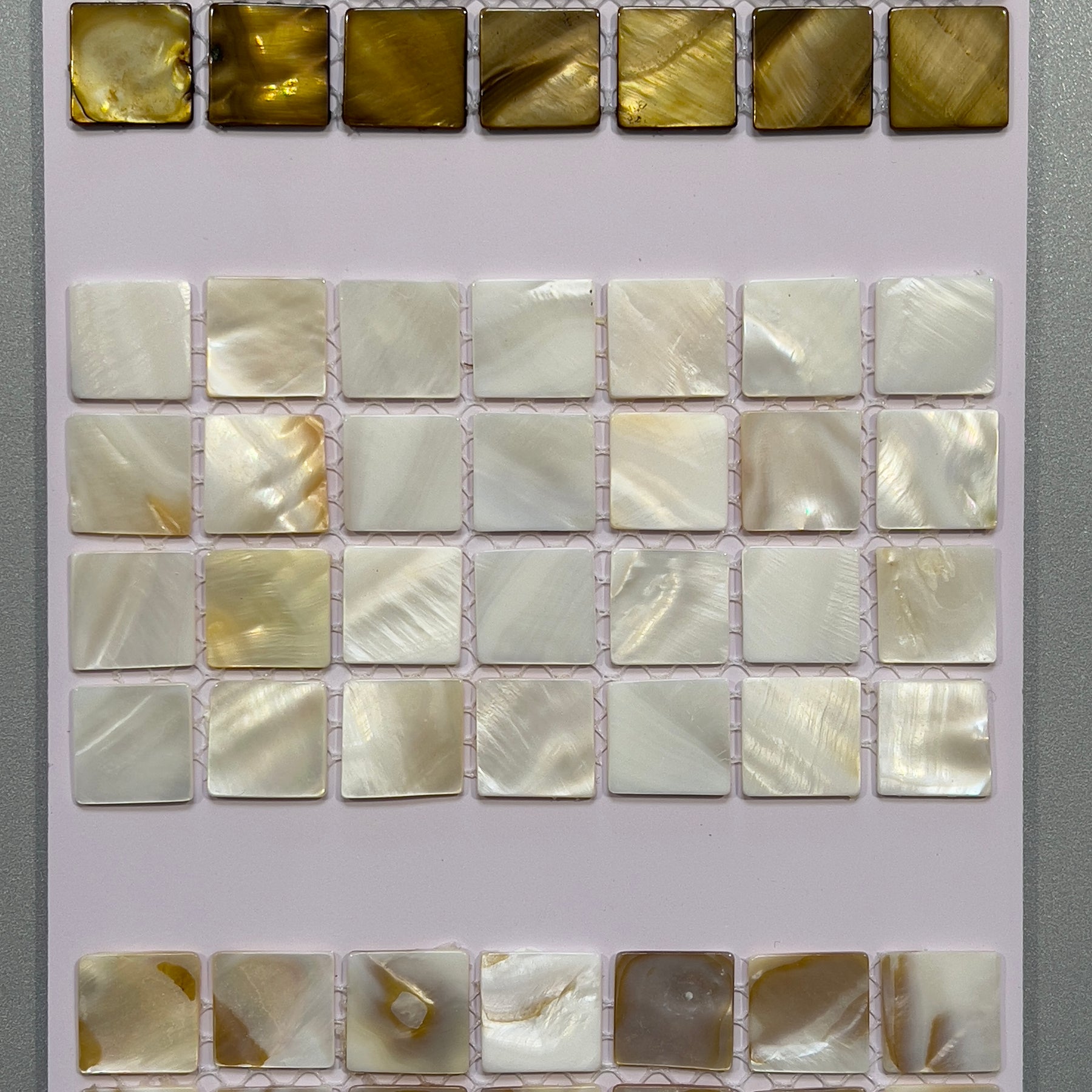 White shell square mosaic - csma002 – Tiles Warehouse